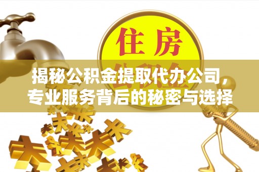 梁平揭秘公积金提取代办公司，专业服务背后的秘密与选择指南