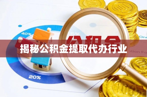 梁平揭秘公积金提取代办行业