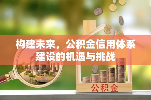 梁平构建未来，公积金信用体系建设的机遇与挑战